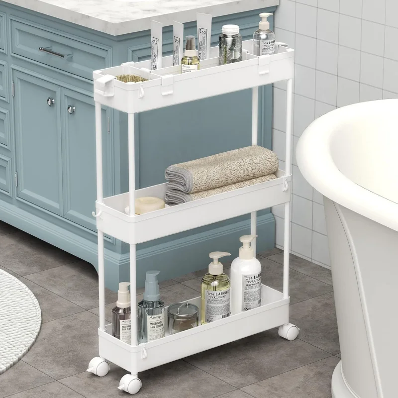 3 Tier Rolling Storage Cart Mobile Organizer with Wheels for Bathroom Kitchen Office Laundry Room Narrow Spaces 3 Layer Shelving
3 Tier Rolling Storage Cart Mobile Organizer with Wheels for Bathroom Kitchen Office Laundry Room Narrow Spaces 3 Layer Shelving