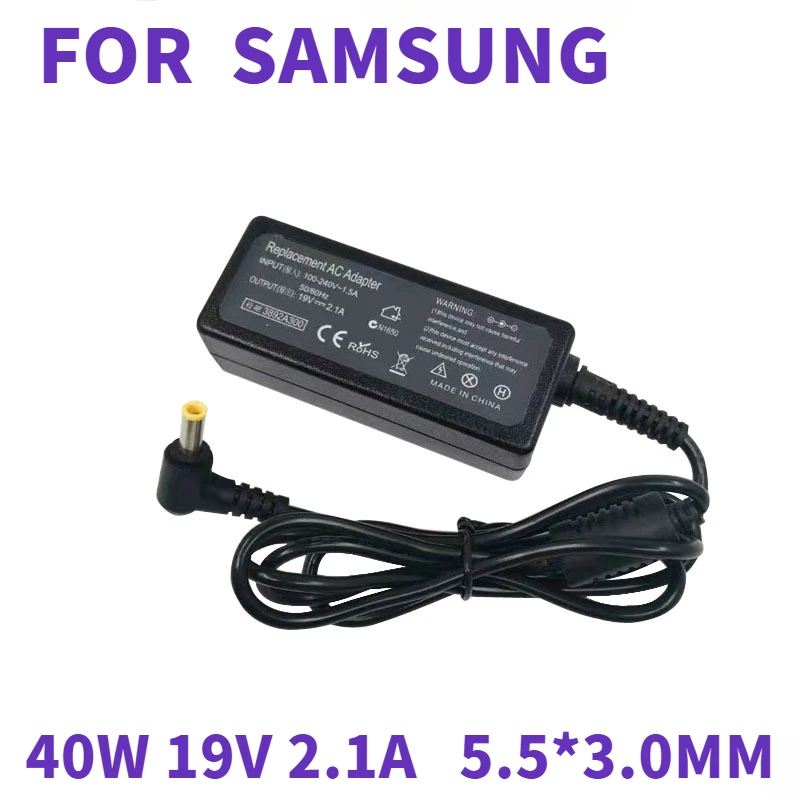 19V 2.1A 40W 5.5*3.0mm AC Power Adapter Laptop Charger For Samsung N130 N140 N150 N210 N220 N510 NP-N110 NP-N130 NP-N140 NP-N150
19V 2.1A 40W 5.5*3.0mm AC Power Adapter Laptop Charger For Samsung N130 N140 N150 N210 N220 N510 NP-N110 NP-N130 NP-N140 NP-N150