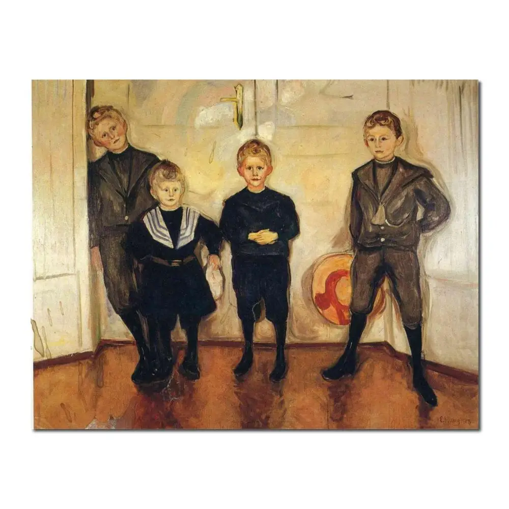 oil Painting modern The Four Sons of Dr. Linde Edvard Munch Hand painted High quality
oil Painting modern The Four Sons of Dr. Linde Edvard Munch Hand painted High quality