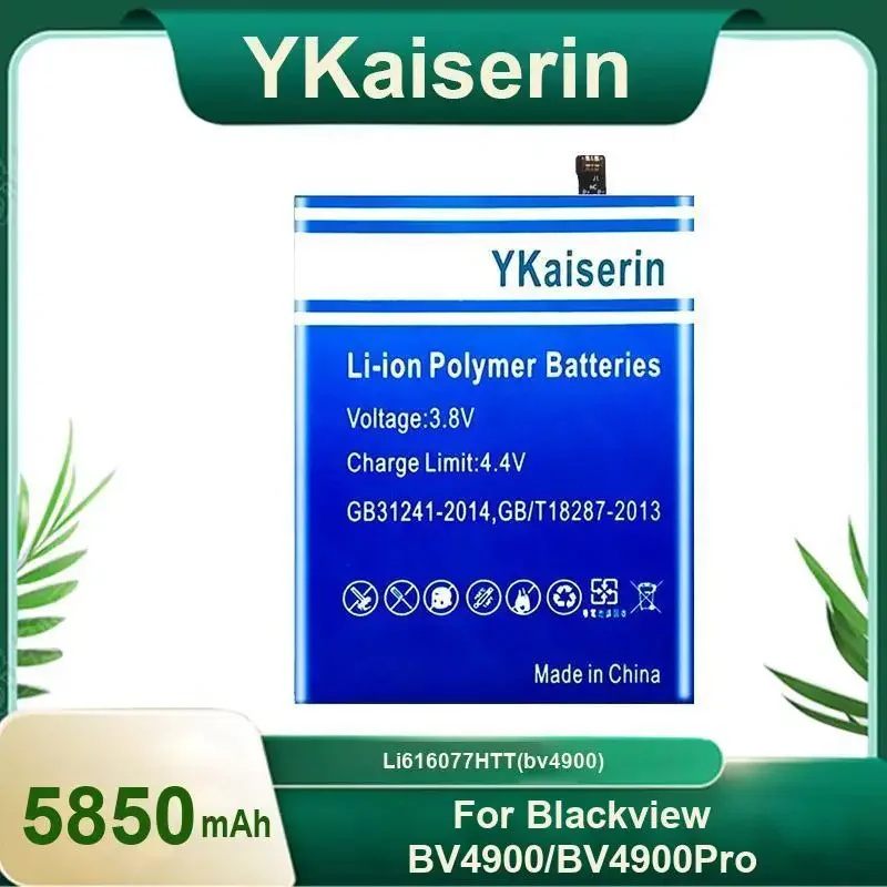 Аккумулятор YKaiserin BV 4900 для Blackview BV4900 Pro BV4900Pro LI616077HTT 5850 мАч, аккумуляторы для мобильных телефонов + гарантия на инструменты
Аккумулятор YKaiserin BV 4900 для Blackview BV4900 Pro BV4900Pro LI616077HTT 5850 мАч, аккумуляторы для мобильных телефонов + гарантия на инструменты
