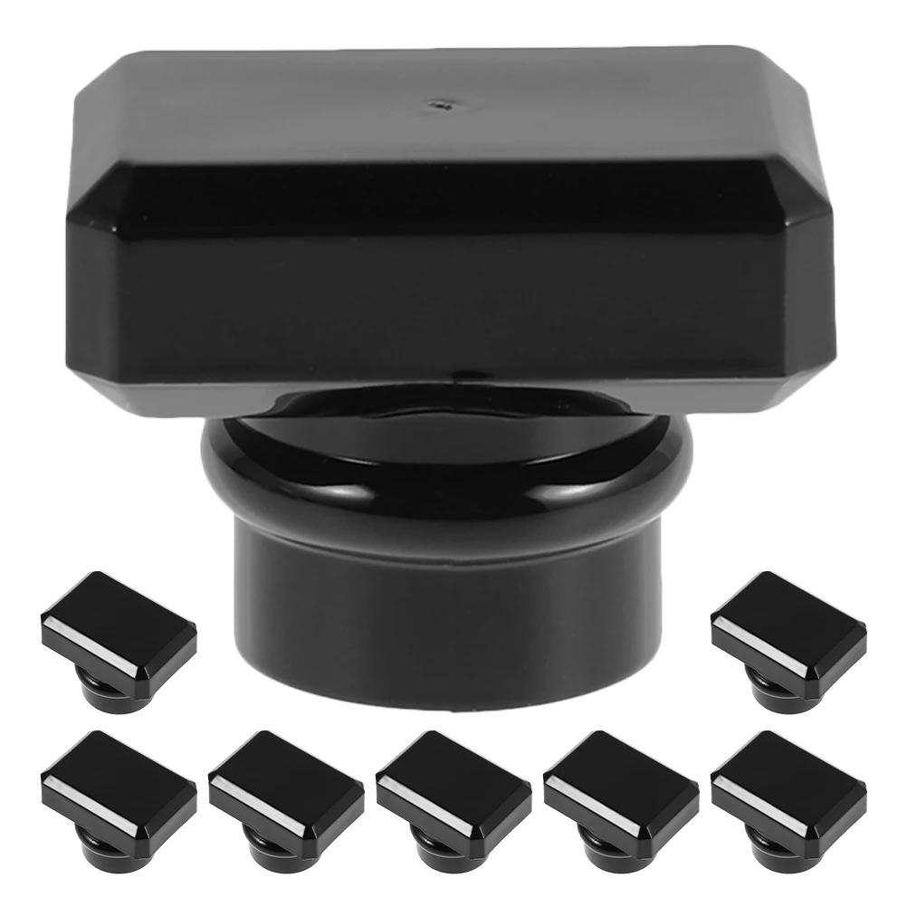 8 pcs Perfume Bottle Caps: Black Square Plastic Lids Replacement Seal Screw Caps For Glass Bottles Leakproof Closure Salon Home
8 pcs Perfume Bottle Caps: Black Square Plastic Lids Replacement Seal Screw Caps For Glass Bottles Leakproof Closure Salon Home