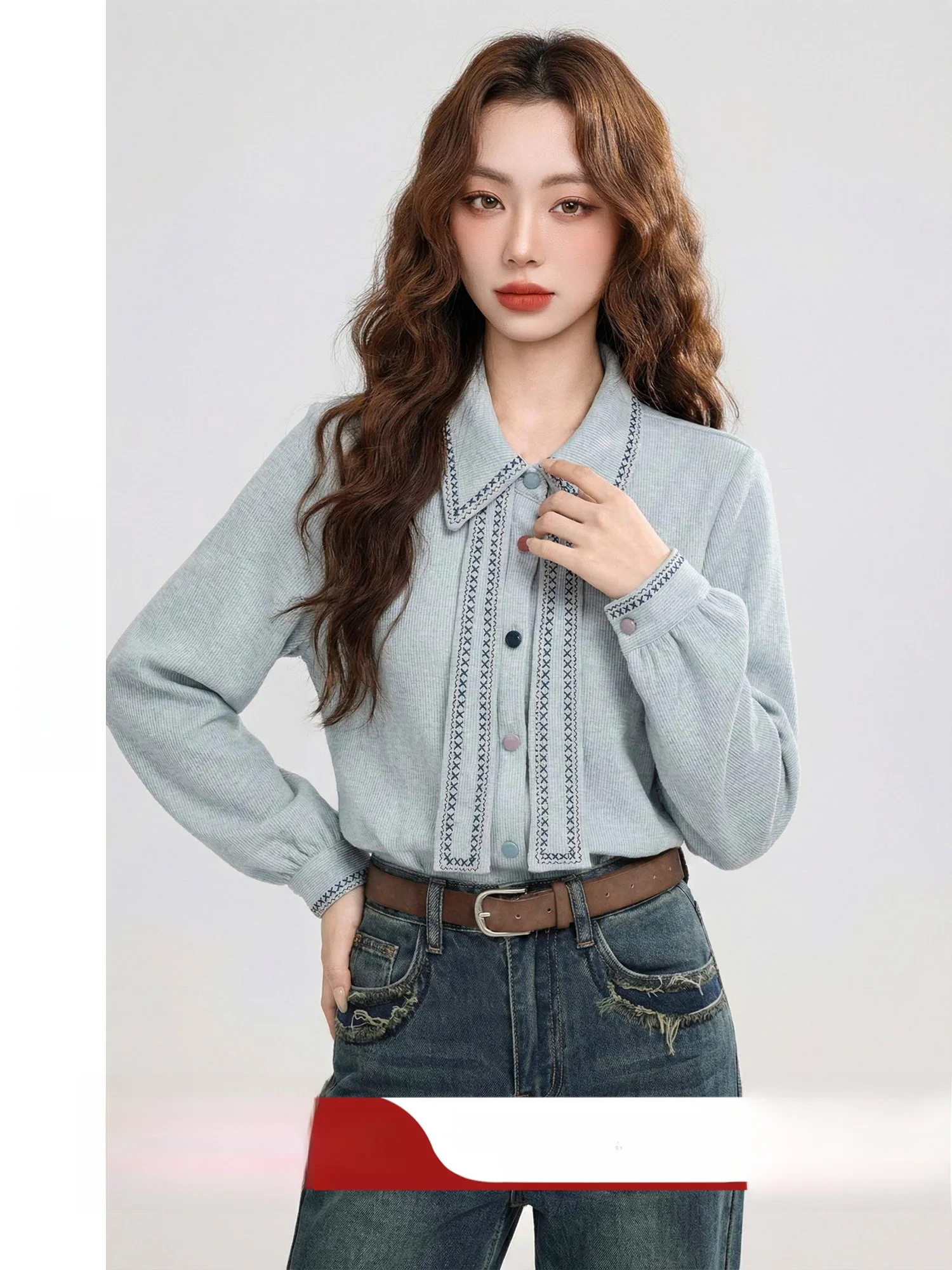 Early Spring Retro Versatile Women's Shirt Korean Style Elegance Open Cardigan Top Polyester Fiber Long Sleeve Slimming Effect
Early Spring Retro Versatile Women's Shirt Korean Style Elegance Open Cardigan Top Polyester Fiber Long Sleeve Slimming Effect