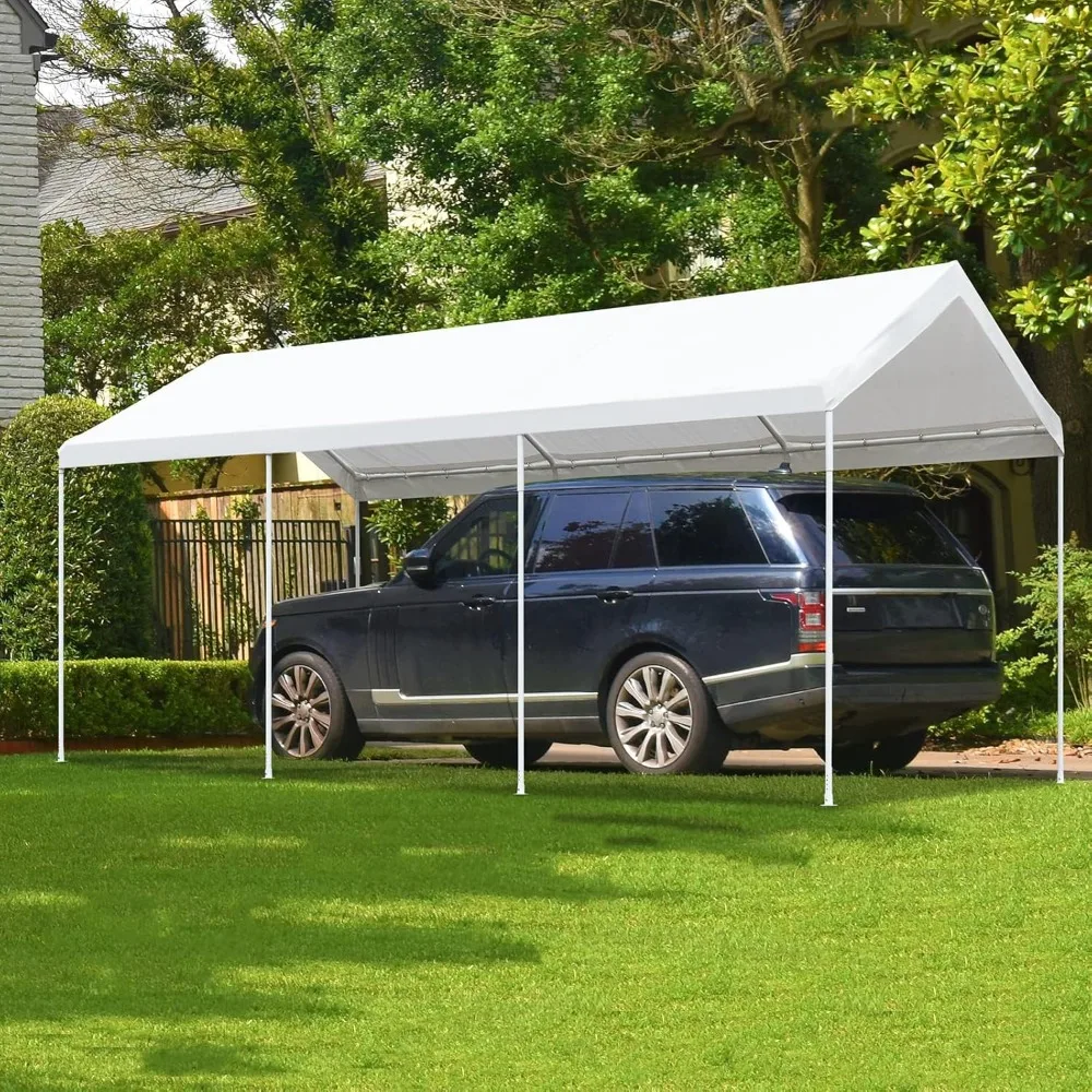 Carport, 10’ X 20’ Heavy Duty Car Canopy with Powder-Coated Steel Frame, Easy to Assemble Portable Garage for Car, Boat
Carport, 10’ X 20’ Heavy Duty Car Canopy with Powder-Coated Steel Frame, Easy to Assemble Portable Garage for Car, Boat