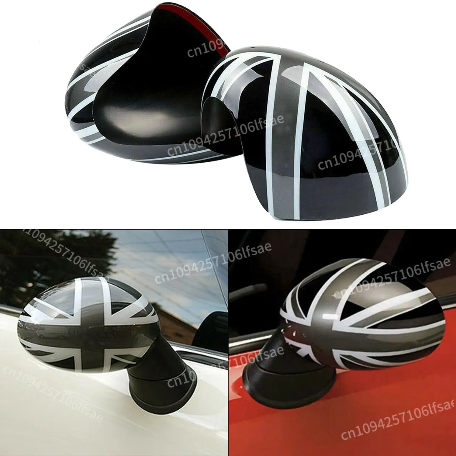 Car Door Side Mirror Cover Caps for Mini Cooper Hardtop F54 F55 F56 F57 F60 Series Black&Gray UK Flag
Car Door Side Mirror Cover Caps for Mini Cooper Hardtop F54 F55 F56 F57 F60 Series Black&Gray UK Flag