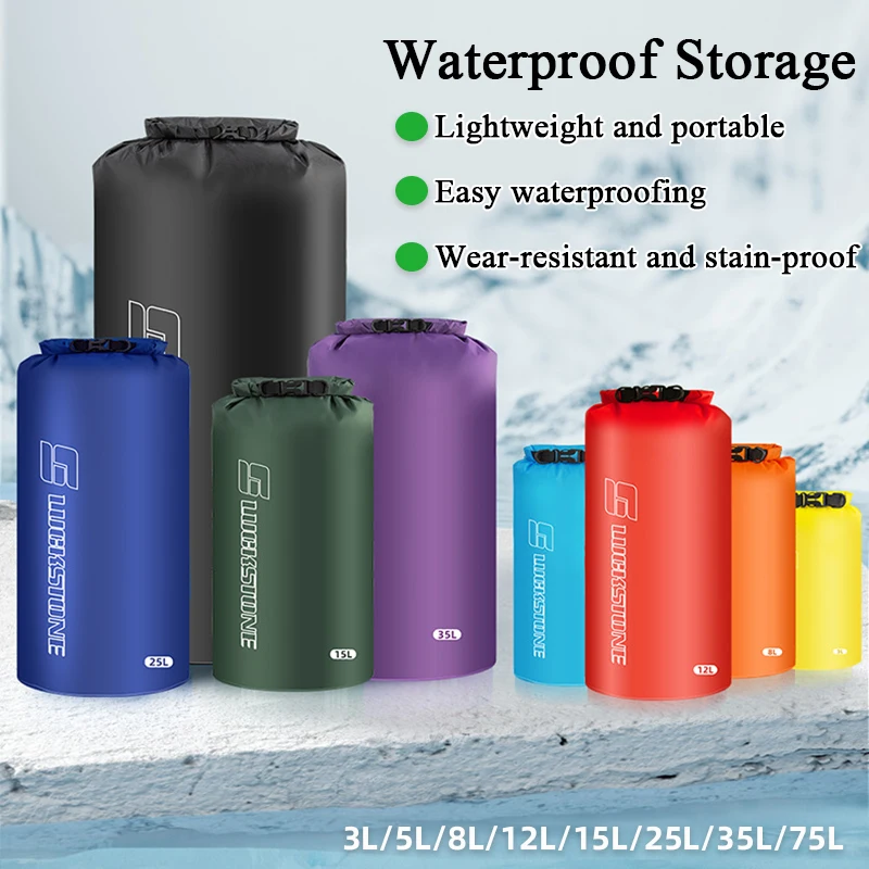 Ultralight Waterproof Dry Bag Large Capacity Storage Bag For Outdoor Camping Hiking Swimming Rafting Kayak River Trekking Bags
Ultralight Waterproof Dry Bag Large Capacity Storage Bag For Outdoor Camping Hiking Swimming Rafting Kayak River Trekking Bags
