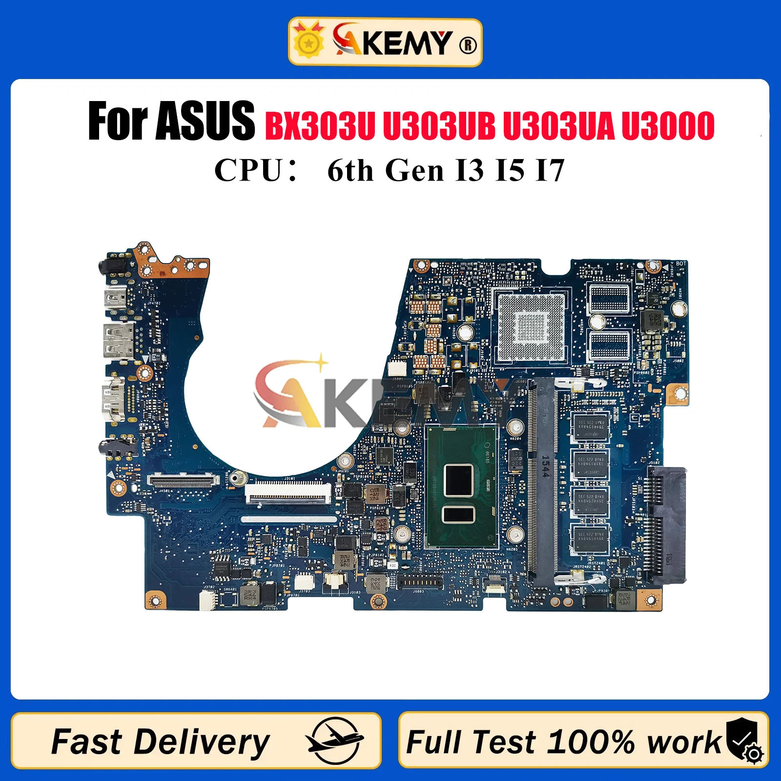 UX303UA Laptop Motherboard For ASUS ZenBook UX303U BX303U U303UB U303UA U3000 UX303UA UX303UB Mainboard W/ I3 I5 I7 CPU tests OK
UX303UA Laptop Motherboard For ASUS ZenBook UX303U BX303U U303UB U303UA U3000 UX303UA UX303UB Mainboard W/ I3 I5 I7 CPU tests OK