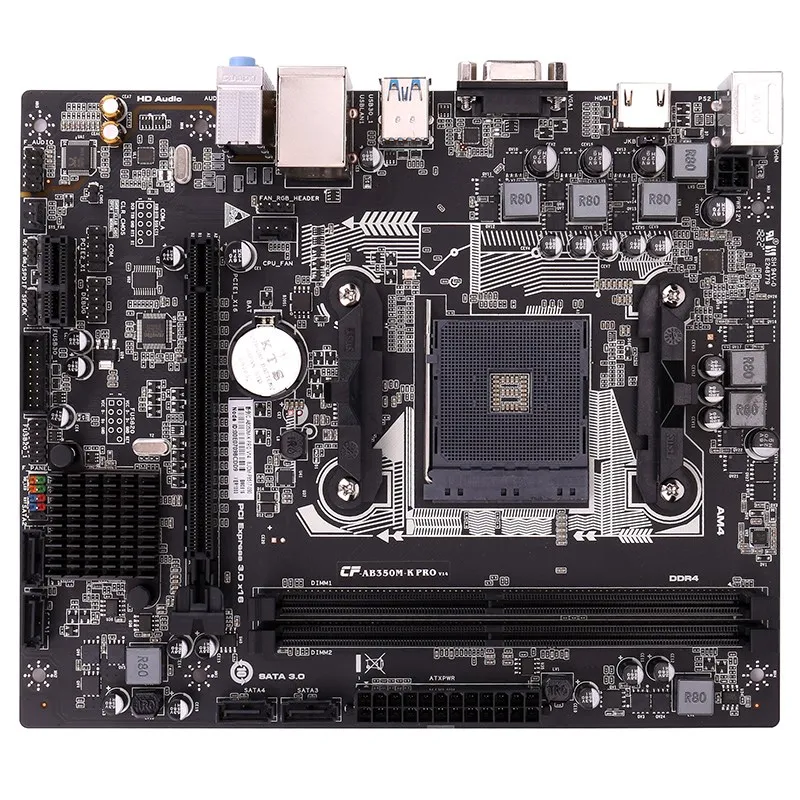 Colorful AB350M-K PRO V14 Motherboard Dual Channel DDR4 2666/2400/2133MHz RAM USB3.0 SATA3.0 6Gb/S for AM4 Interface Processor
Colorful AB350M-K PRO V14 Motherboard Dual Channel DDR4 2666/2400/2133MHz RAM USB3.0 SATA3.0 6Gb/S for AM4 Interface Processor