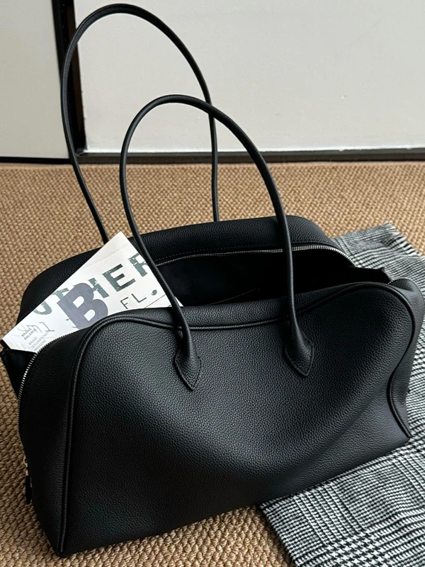 Bla Leather Large Capaci Tote Bag Women's 2026 New Luxury mat High-End Single oulder Boston Bag Casual Sle
Bla Leather Large Capaci Tote Bag Women's 2026 New Luxury mat High-End Single oulder Boston Bag Casual Sle