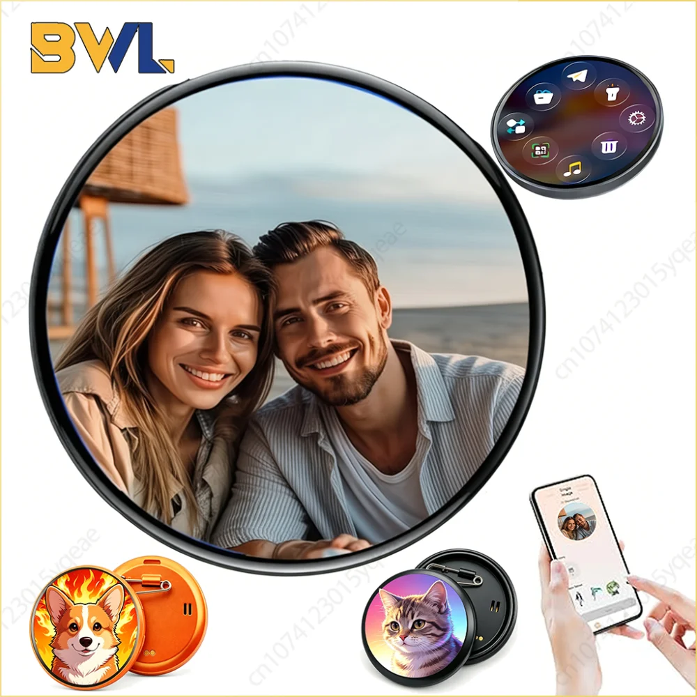 Smart LED Digital Display Badge Pixel Screen Anime Pin for Backpack Photo Video Name Tag Display Electronic Gift
Smart LED Digital Display Badge Pixel Screen Anime Pin for Backpack Photo Video Name Tag Display Electronic Gift