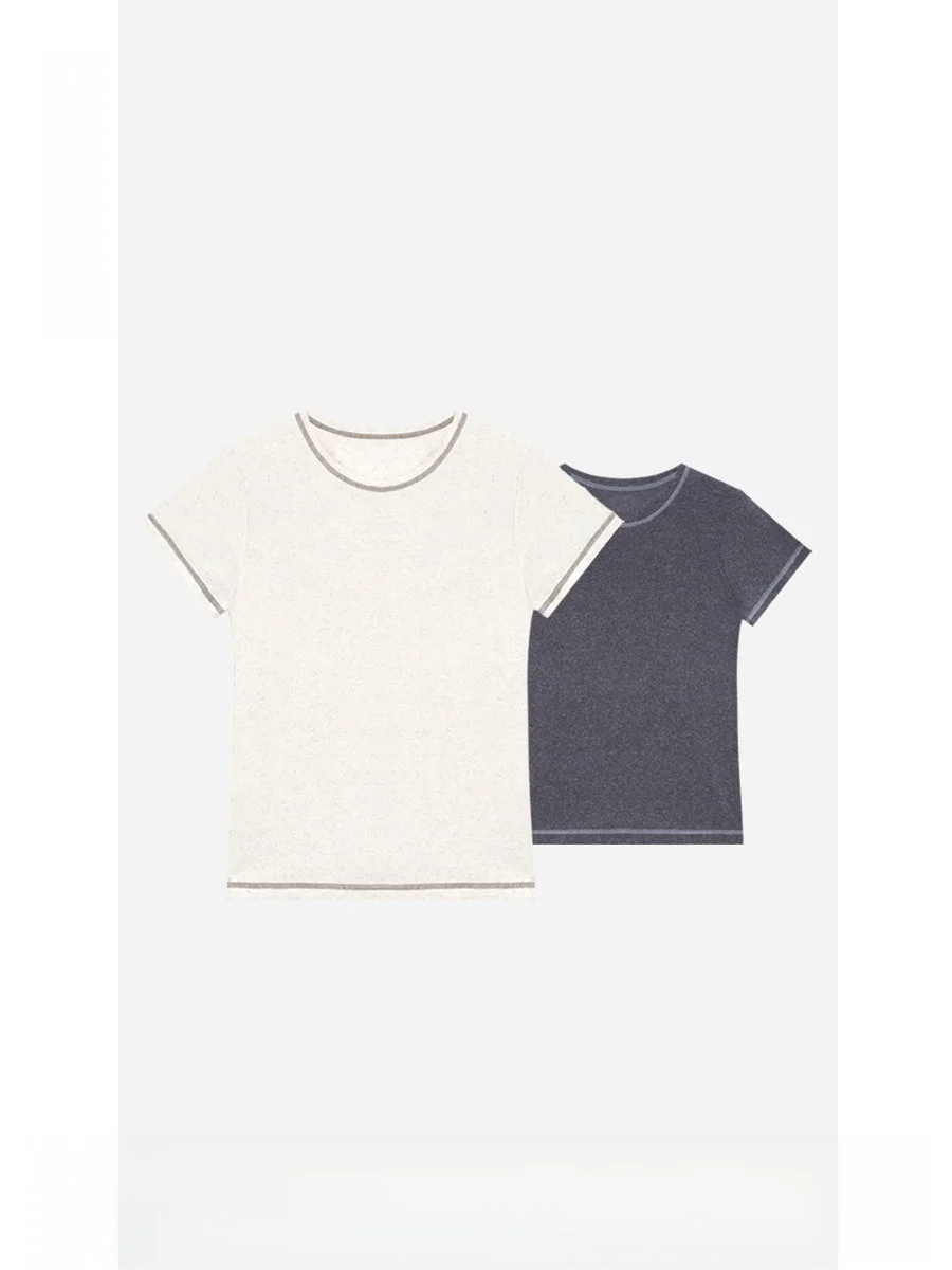 Linen Short Sleeve round Neck Women's T-shirt Simple Style Pure Color Spring New Arrival Comfortable Breathable LAN Milk Coffee
Linen Short Sleeve round Neck Women's T-shirt Simple Style Pure Color Spring New Arrival Comfortable Breathable LAN Milk Coffee