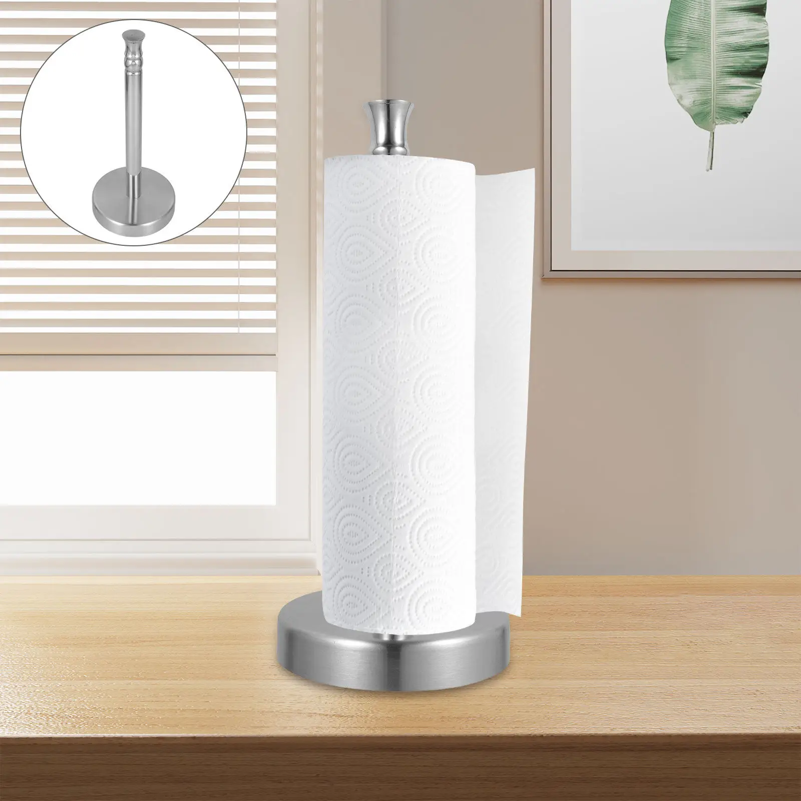 2Pcs Stainless Steel Countertop Paper Towel Holder Upright Vertical Stand Heavy Duty Kitchen Roll Holder for Towels Cling Film
2Pcs Stainless Steel Countertop Paper Towel Holder Upright Vertical Stand Heavy Duty Kitchen Roll Holder for Towels Cling Film