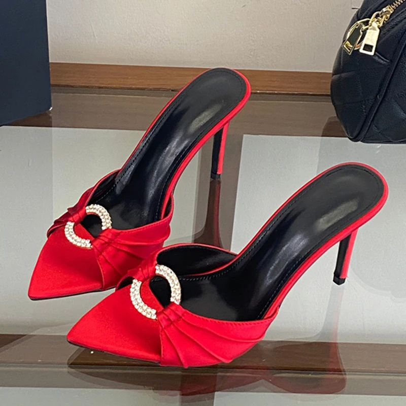 Liyke Summer Red Heels Slippers Women Designer Slides Fashion Sexy Pointed Toe Thin Heeled Party Dress Shoes Zapatos De Mujer
Liyke Summer Red Heels Slippers Women Designer Slides Fashion Sexy Pointed Toe Thin Heeled Party Dress Shoes Zapatos De Mujer