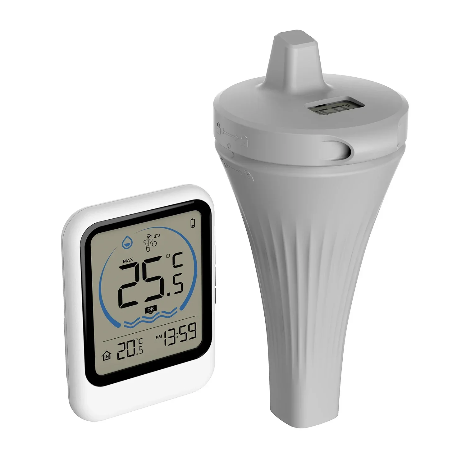 Brand Digital Swimming Pool Thermometer Outdoor Floating Swimming Pond Bathrooms Aquarium Water Temperature Monitor Record -40℃
Brand Digital Swimming Pool Thermometer Outdoor Floating Swimming Pond Bathrooms Aquarium Water Temperature Monitor Record -40℃