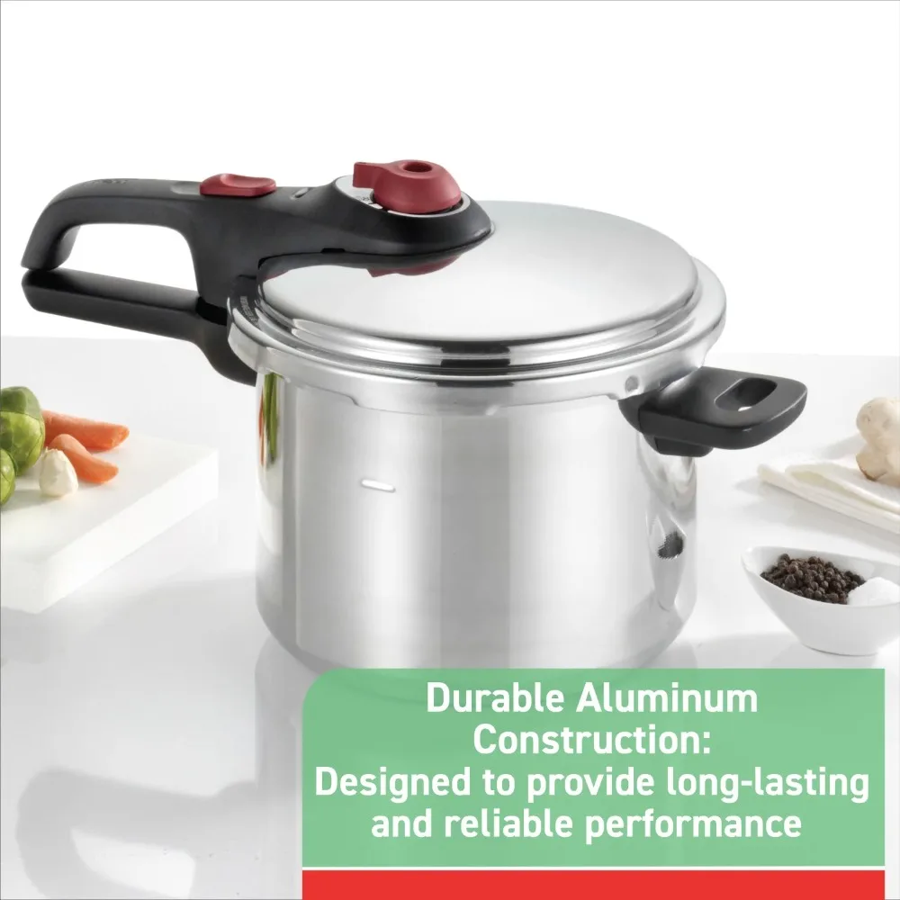 2025 T-fal Initiatives Secure Aluminum Cookware, 6 Quart Pressure Cooker, Silver
2025 T-fal Initiatives Secure Aluminum Cookware, 6 Quart Pressure Cooker, Silver