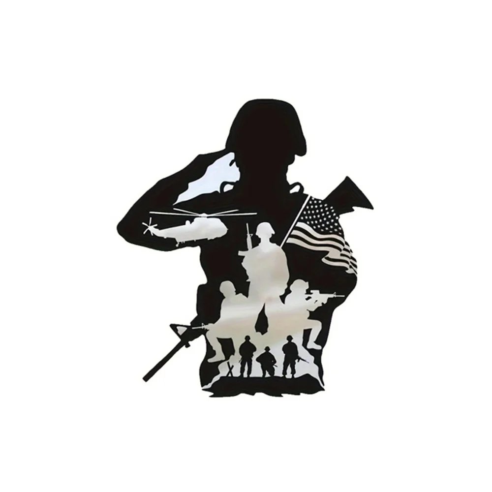 Soldier And American Flag Vinyl Decal, Patriotic Military Sticker for Car, Truck Window motorcycles Helmet 2D Flat Sticker Vinyl
Soldier And American Flag Vinyl Decal, Patriotic Military Sticker for Car, Truck Window motorcycles Helmet 2D Flat Sticker Vinyl