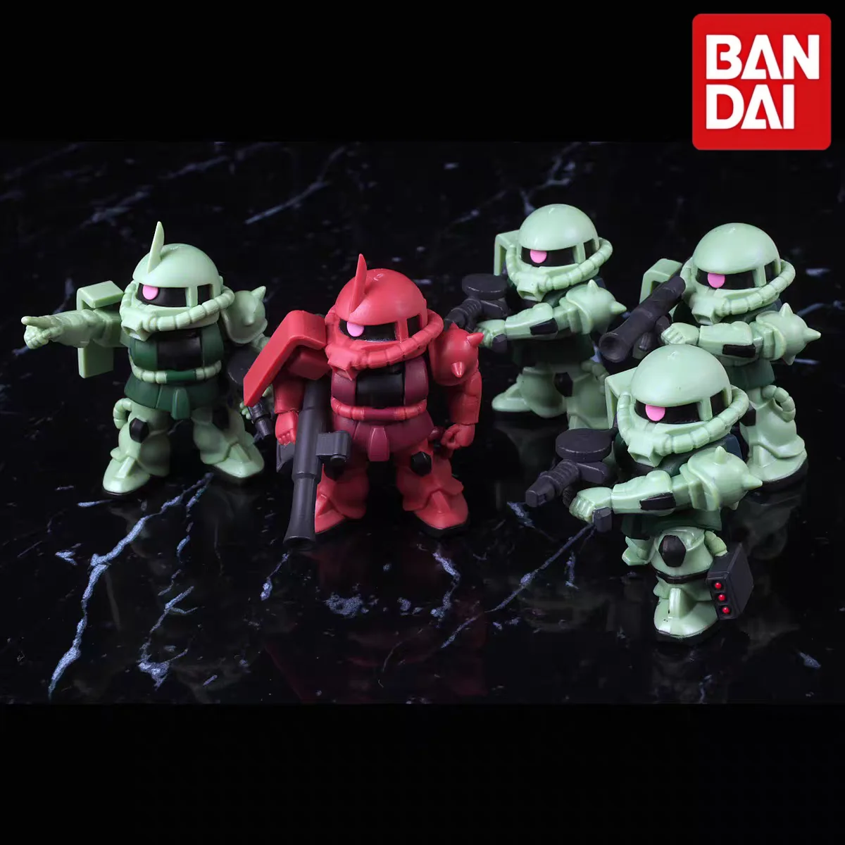 Bandai Gundam Zaku II Char Custom Red Zaku Green Commander Gashapon Figure Queuing Pose Display Ornament For Anime Collectors
Bandai Gundam Zaku II Char Custom Red Zaku Green Commander Gashapon Figure Queuing Pose Display Ornament For Anime Collectors