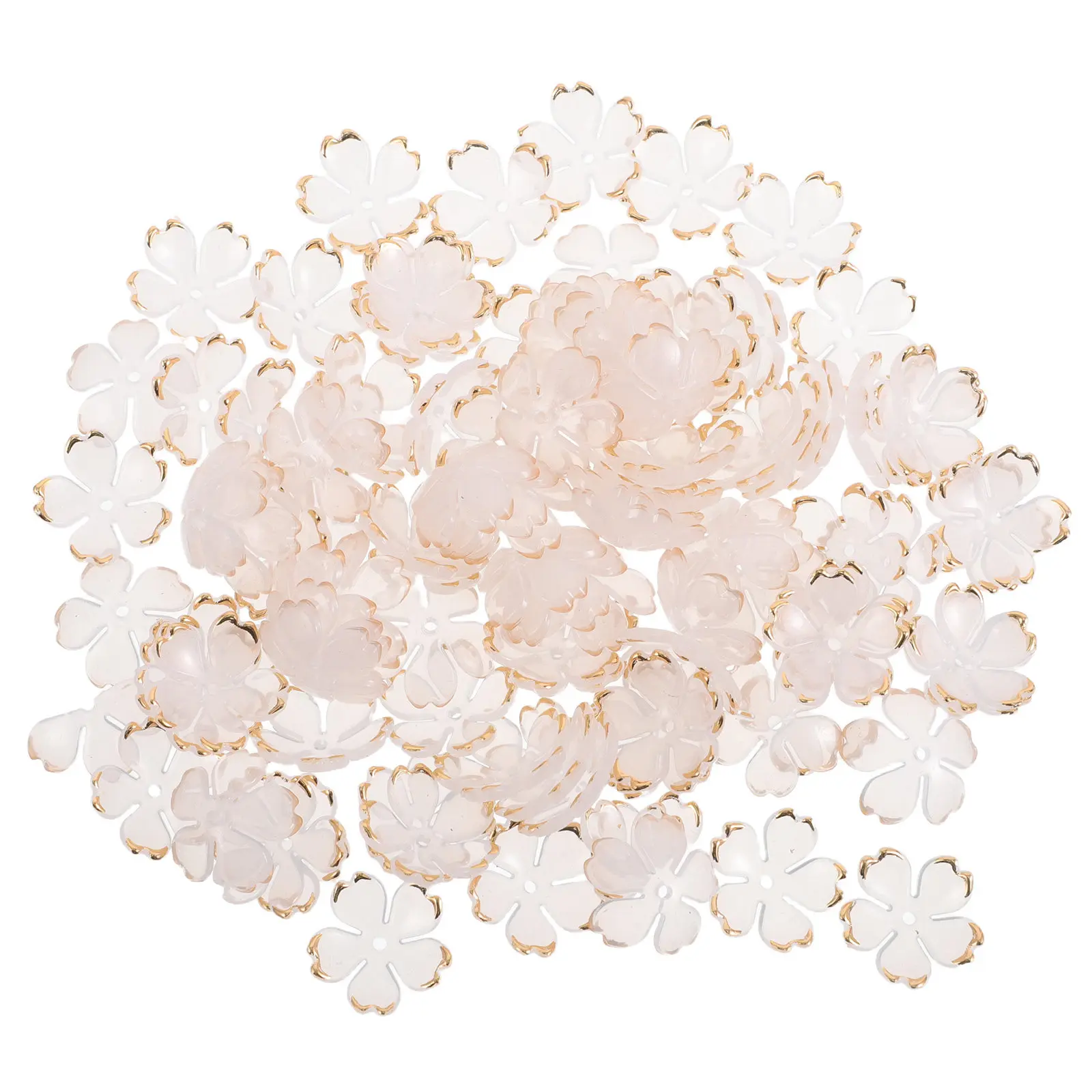 100Pcs Acrylic Cherry Blossom Charms Floral Design for DIY Headpiece Hairpin Making Jewelry Craft Supplies Headpiece Making
100Pcs Acrylic Cherry Blossom Charms Floral Design for DIY Headpiece Hairpin Making Jewelry Craft Supplies Headpiece Making