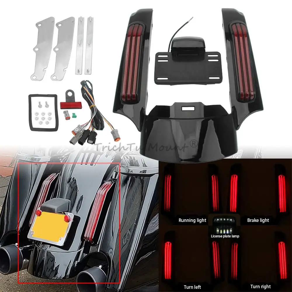 Rear Fender Extension Fascia w Light Fits For Harley Road King Street Electra Glide Special Ultra Classic 2014-2020 Motorcycle
Rear Fender Extension Fascia w Light Fits For Harley Road King Street Electra Glide Special Ultra Classic 2014-2020 Motorcycle