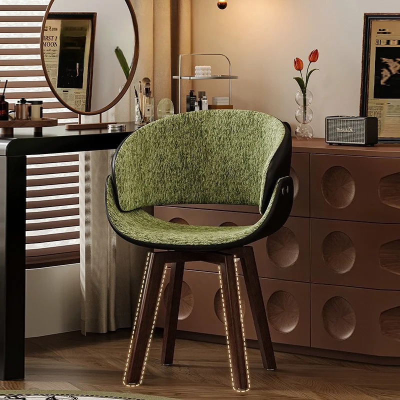 Swivel Solid Wood Vanity Stool with Backrest, Rotating Makeup Chair Comfortable Dressing Table Bench for Bedroom Home
Swivel Solid Wood Vanity Stool with Backrest, Rotating Makeup Chair Comfortable Dressing Table Bench for Bedroom Home