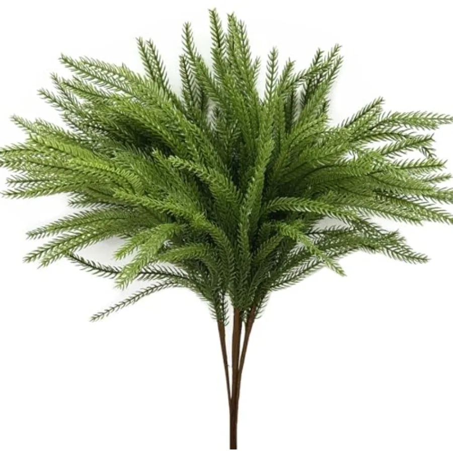 Artificial es Fake Greenery Realistic Plant Stems 18 Inch, Faux Pine Picks Real Touch Plastic Shrubs for Home Decor Vase Filler
Artificial es Fake Greenery Realistic Plant Stems 18 Inch, Faux Pine Picks Real Touch Plastic Shrubs for Home Decor Vase Filler
