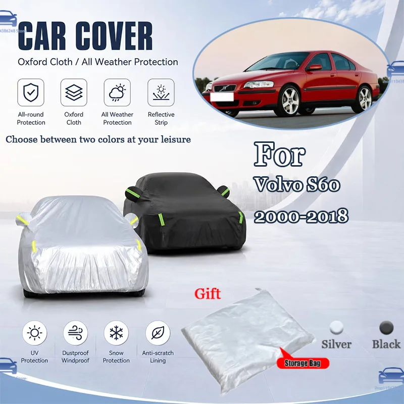 For Volvo S60 2000-2018 2015 2016 2017 All Weather Oxford Car Cover UV Snow Dustproof Reflective Strip Outdoor Protection
For Volvo S60 2000-2018 2015 2016 2017 All Weather Oxford Car Cover UV Snow Dustproof Reflective Strip Outdoor Protection