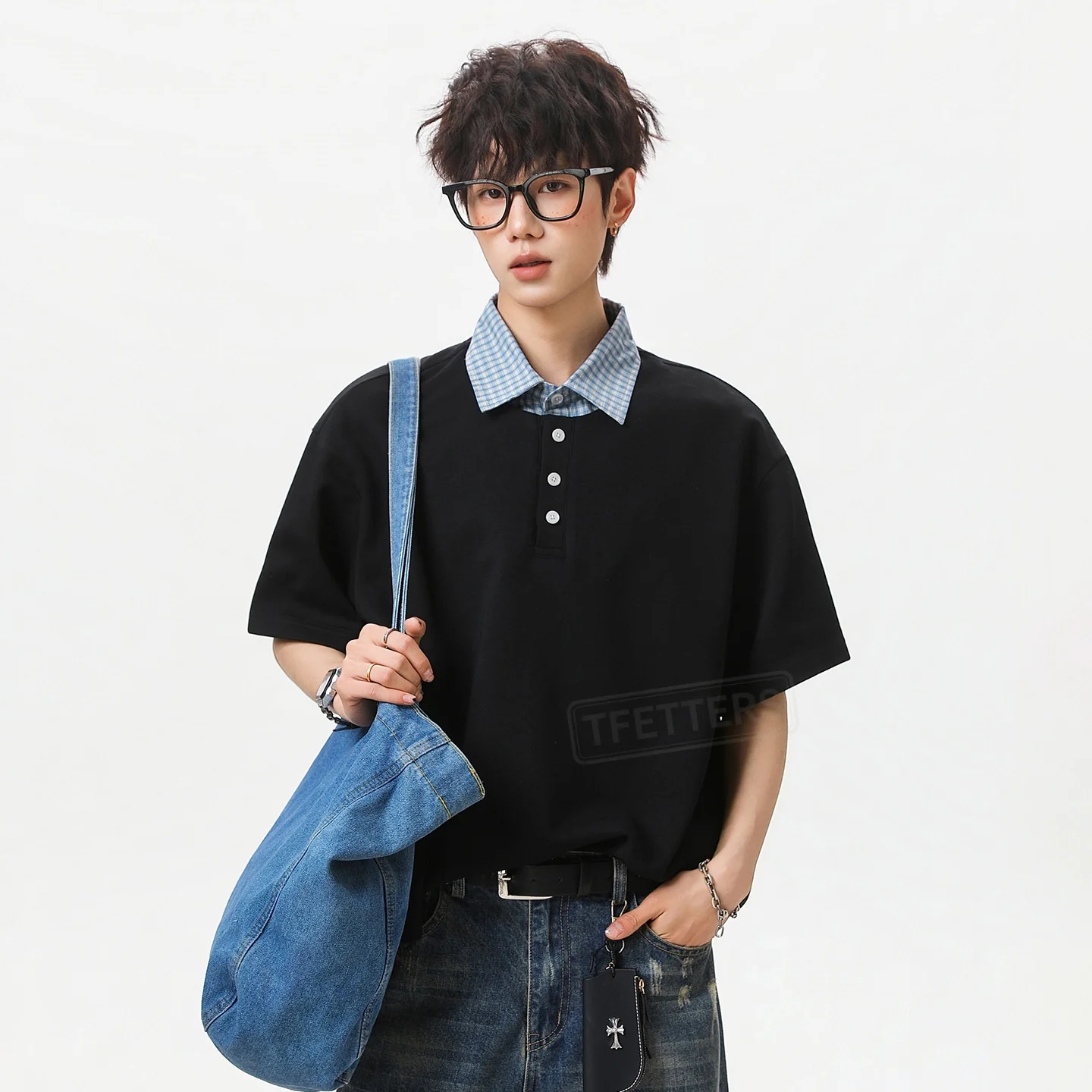 TFETTERS 2026 Summer Preppy College Men Polo Shirt Oversized Fake Two Pcs Campus Youth Half Sleeve Tops for Man
TFETTERS 2026 Summer Preppy College Men Polo Shirt Oversized Fake Two Pcs Campus Youth Half Sleeve Tops for Man