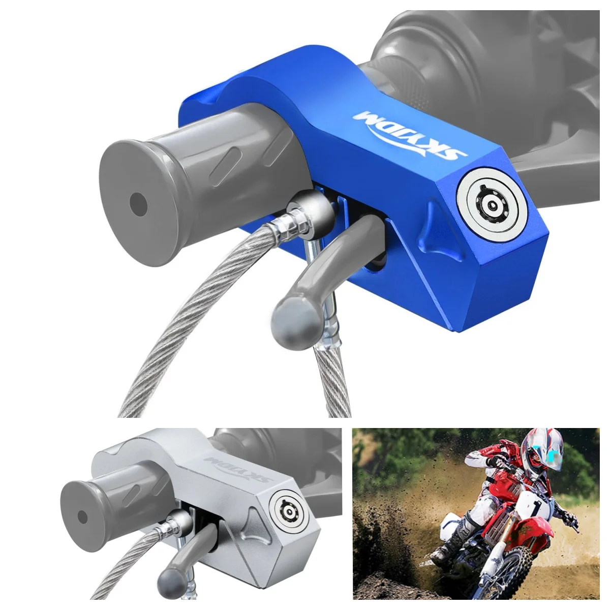 CNC Universal Motorcycle Bicycle Scooter Handle Brake Handle Antitheft Lock Brake Safety System Original Helmet Lock
CNC Universal Motorcycle Bicycle Scooter Handle Brake Handle Antitheft Lock Brake Safety System Original Helmet Lock