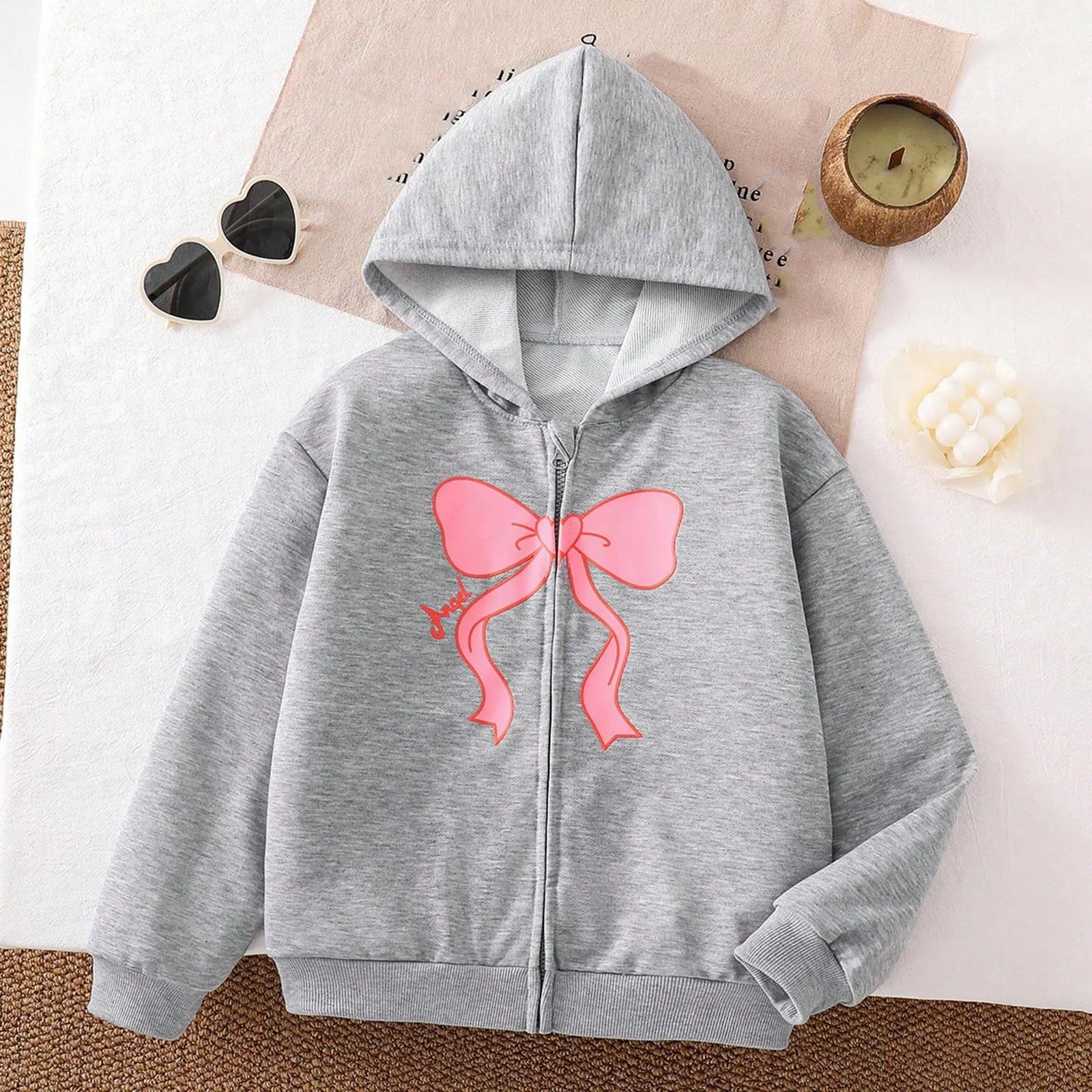 Mommy And Raincoats Childrens Comfortable And Warm Hoodie Jacket Girls Sweet Bow Print Jacket Zipper Girls Snowsuit Size 8 10
Mommy And Raincoats Childrens Comfortable And Warm Hoodie Jacket Girls Sweet Bow Print Jacket Zipper Girls Snowsuit Size 8 10