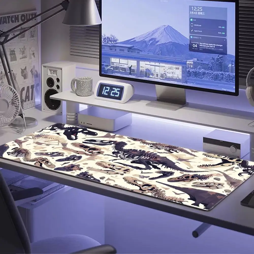 HYBXAXC Large dinosaur fossil patterned mouse pad, white and beige gaming desk pad, anti-slip and washable surface. desk mat
HYBXAXC Large dinosaur fossil patterned mouse pad, white and beige gaming desk pad, anti-slip and washable surface. desk mat