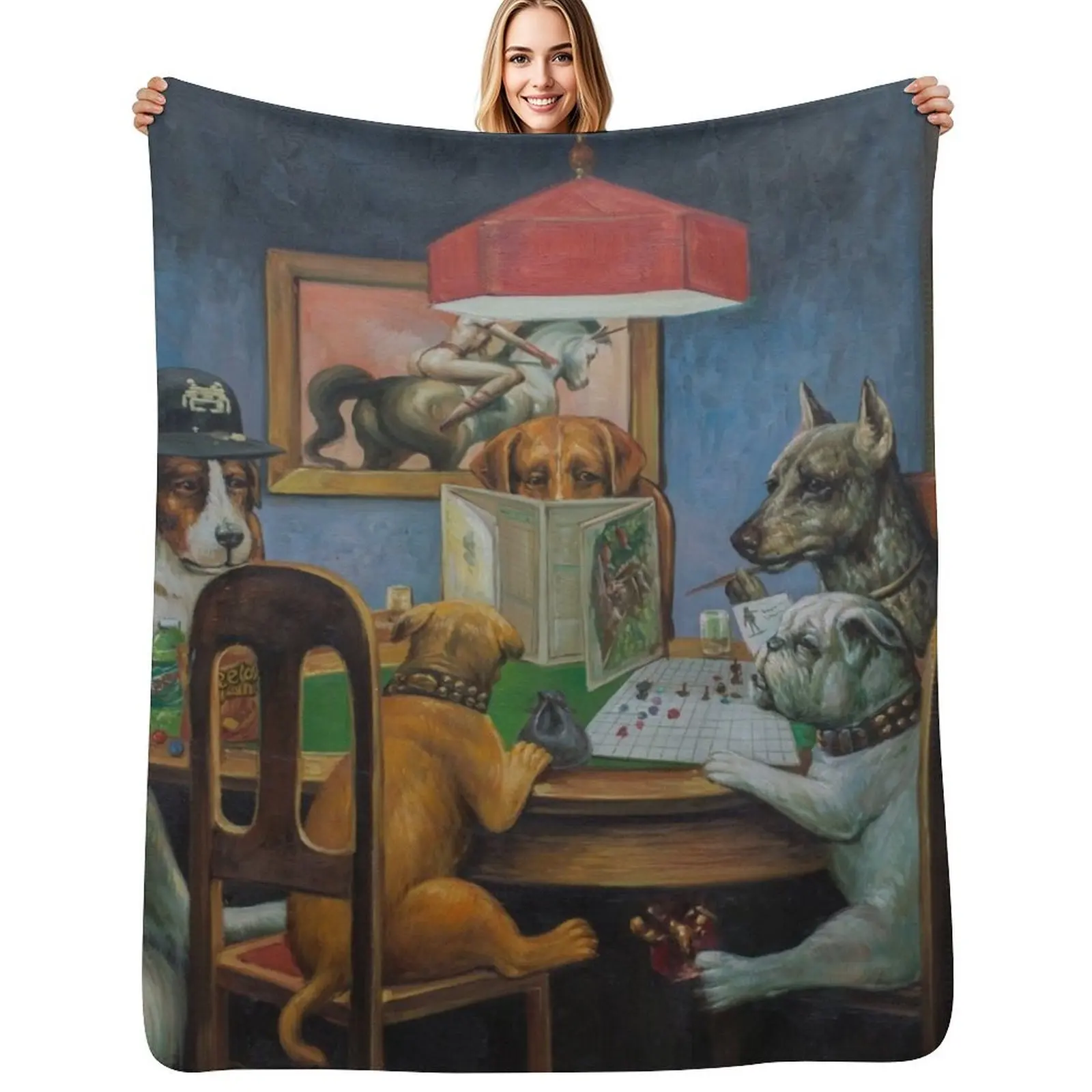 Dogs Playing D&D Throw Blanket For Sofa Thin Shaggy Soft Beds Heavy Blankets
Dogs Playing D&D Throw Blanket For Sofa Thin Shaggy Soft Beds Heavy Blankets