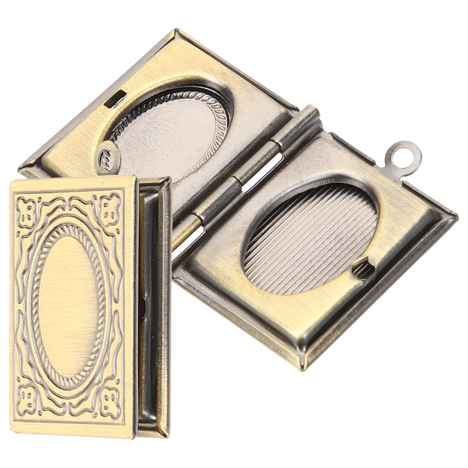 2Pcs Vintage Picture Pendant Lockets Book Design Photo Frame Ornaments Jewelry Holders for Necklace Bracelet Photo Pendant
2Pcs Vintage Picture Pendant Lockets Book Design Photo Frame Ornaments Jewelry Holders for Necklace Bracelet Photo Pendant