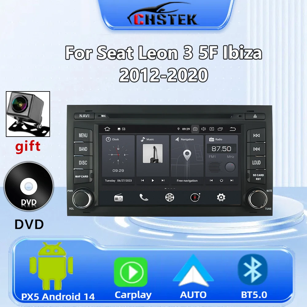 CHSTEK Car Radio Android 14 DVD for Seat Leon 3 5F Ibiza 2012-2020 CarPlay Auto Stereo Multimedia Navigation WIFI Bluetooth GPS
CHSTEK Car Radio Android 14 DVD for Seat Leon 3 5F Ibiza 2012-2020 CarPlay Auto Stereo Multimedia Navigation WIFI Bluetooth GPS