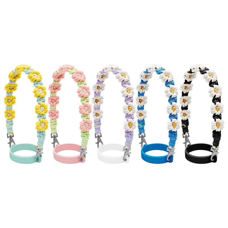 20Pcs Daisy Cute Flower Water Cup Rope Silicone Ring, Hand-woven Cup Cover Water Cup Belt
20Pcs Daisy Cute Flower Water Cup Rope Silicone Ring, Hand-woven Cup Cover Water Cup Belt