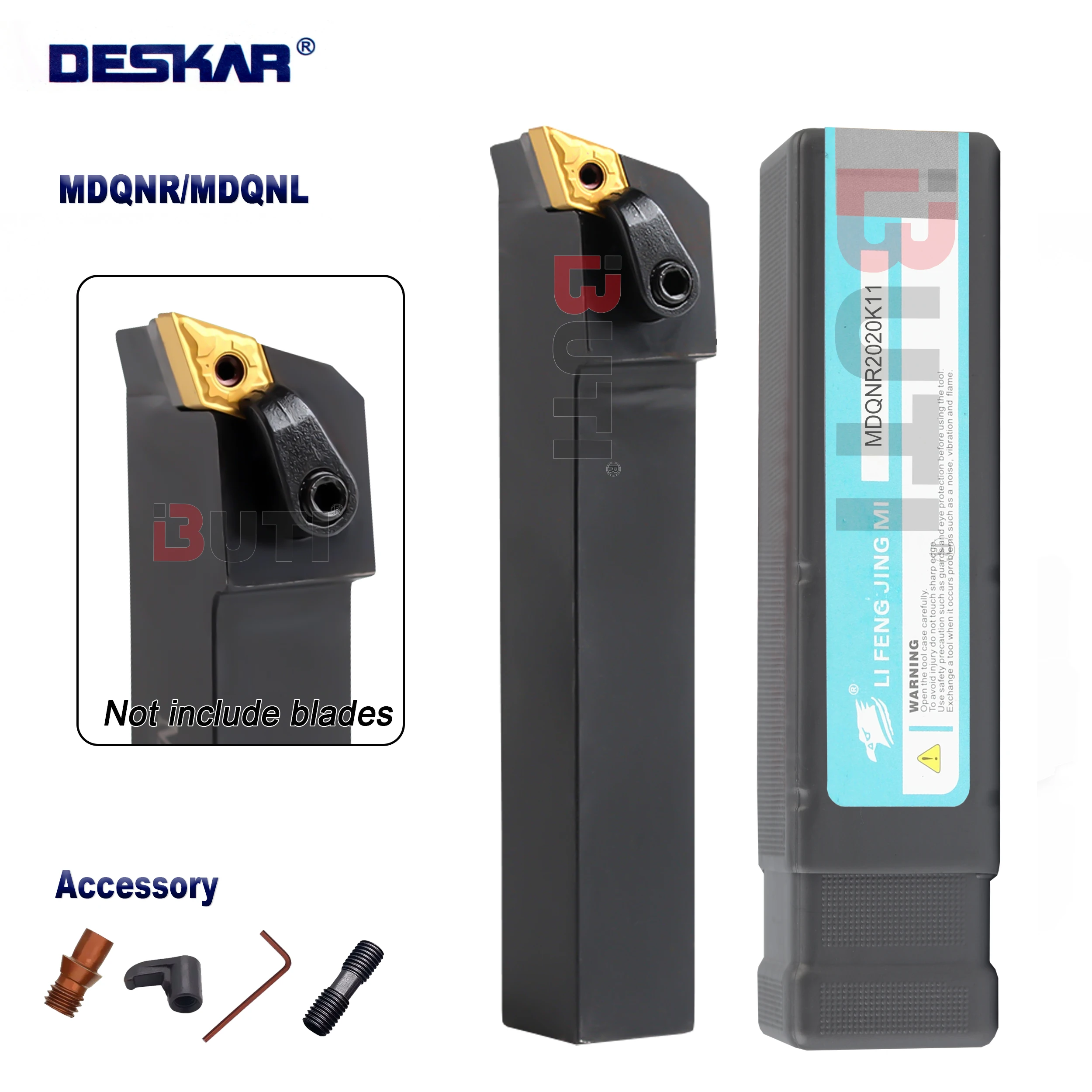 DESKAR 100% Original Tool Carrier MDQNR1616 MDQNR2020 MDQNR2525 External Turning Tools MDQNR MDQNLCNC Lathes Bar Turning Holder
DESKAR 100% Original Tool Carrier MDQNR1616 MDQNR2020 MDQNR2525 External Turning Tools MDQNR MDQNLCNC Lathes Bar Turning Holder