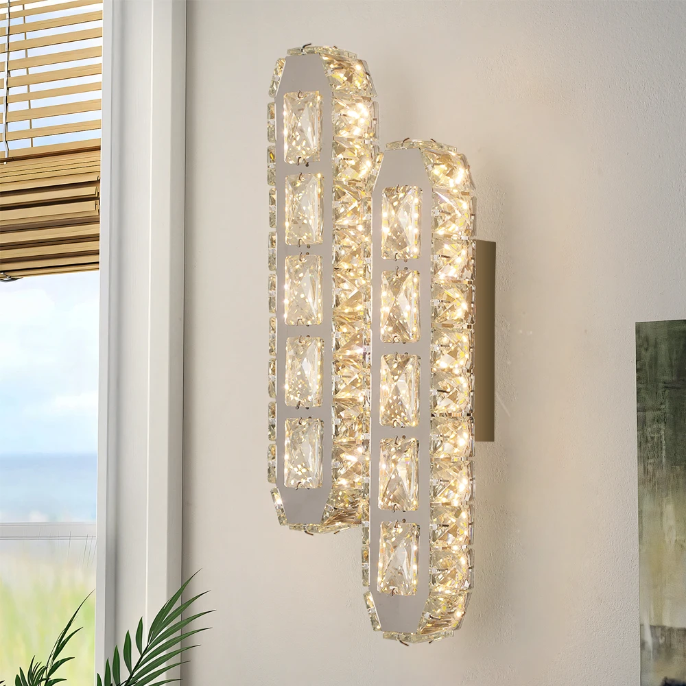 Золотой настенный светильник с кристаллами, полосатый внутренний настенный светильник для гостиной, фон, прикроватное украшение для коридора, настенные светильники для спальни
Золотой настенный светильник с кристаллами, полосатый внутренний настенный светильник для гостиной, фон, прикроватное украшение для коридора, настенные светильники для спальни