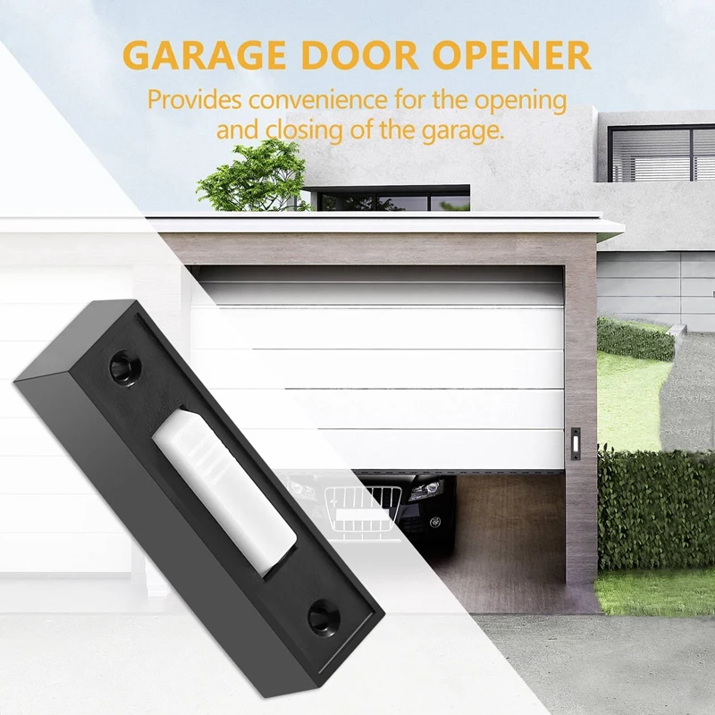 Universal Garage Door Opener Switch 41A4166 Lighted Wall Mounted Push Button Black Finish With White Center
Universal Garage Door Opener Switch 41A4166 Lighted Wall Mounted Push Button Black Finish With White Center