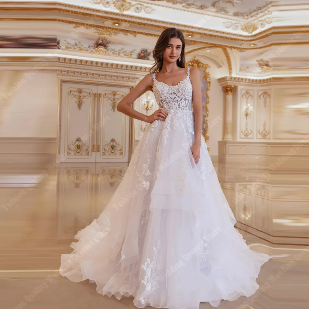 White Sexy Sleeveless Women Wedding Dresses Elegant A-Line Bride Gowns Mopping Length Banquet Vestidos De Novias 2026 Customized
White Sexy Sleeveless Women Wedding Dresses Elegant A-Line Bride Gowns Mopping Length Banquet Vestidos De Novias 2026 Customized