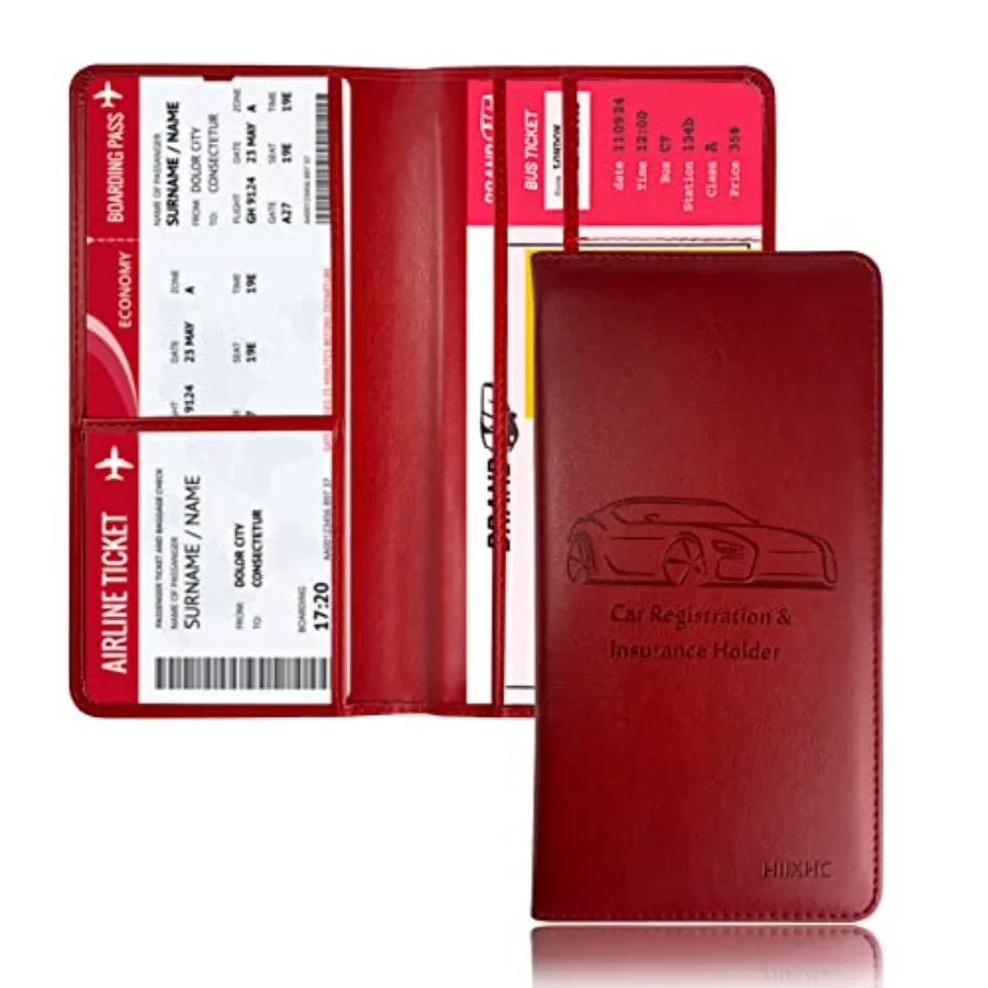 Car Registration and Insurance Card Holder - Leather Vehicle Glove Box Automobile Documents Paperwork Wallet Case Organizer for
Car Registration and Insurance Card Holder - Leather Vehicle Glove Box Automobile Documents Paperwork Wallet Case Organizer for