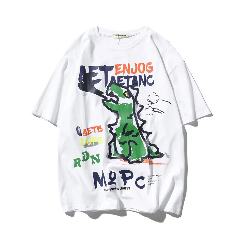 Men Cartoon Dinosaur Shirts Hip Hop Harajuku Full Print Summer Japanese Short Sleeve Shirts Loosed Fashion O-Neck Homme T-Shirts
Men Cartoon Dinosaur Shirts Hip Hop Harajuku Full Print Summer Japanese Short Sleeve Shirts Loosed Fashion O-Neck Homme T-Shirts