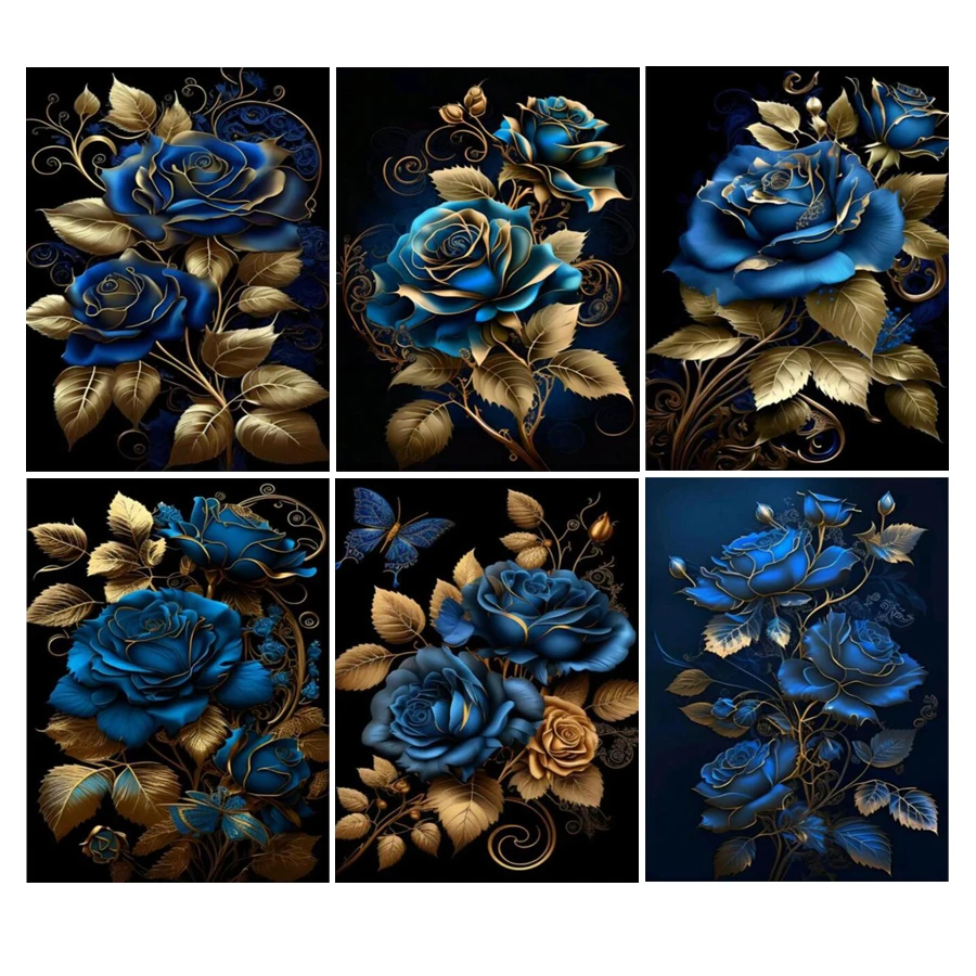 Diy 5D Mosaic Arts Golden Blue Rose Diamond Painting Flowers Full Rhinestone Embroidery Sale Floral Picture Wall Decor JX0021
Diy 5D Mosaic Arts Golden Blue Rose Diamond Painting Flowers Full Rhinestone Embroidery Sale Floral Picture Wall Decor JX0021