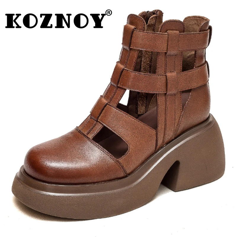 Koznoy/ботильоны из натуральной коровьей кожи в этническом стиле 8 см, женские ботильоны на массивном каблуке, дышащая летняя модная обувь на молнии
Koznoy/ботильоны из натуральной коровьей кожи в этническом стиле 8 см, женские ботильоны на массивном каблуке, дышащая летняя модная обувь на молнии