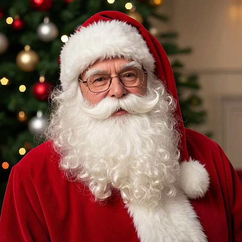 Santa Claus Beard Curly Fluffy Costume Adults/Kids Christmas Performance Santa Fake White Handlebar Mustache For Party NEW
Santa Claus Beard Curly Fluffy Costume Adults/Kids Christmas Performance Santa Fake White Handlebar Mustache For Party NEW