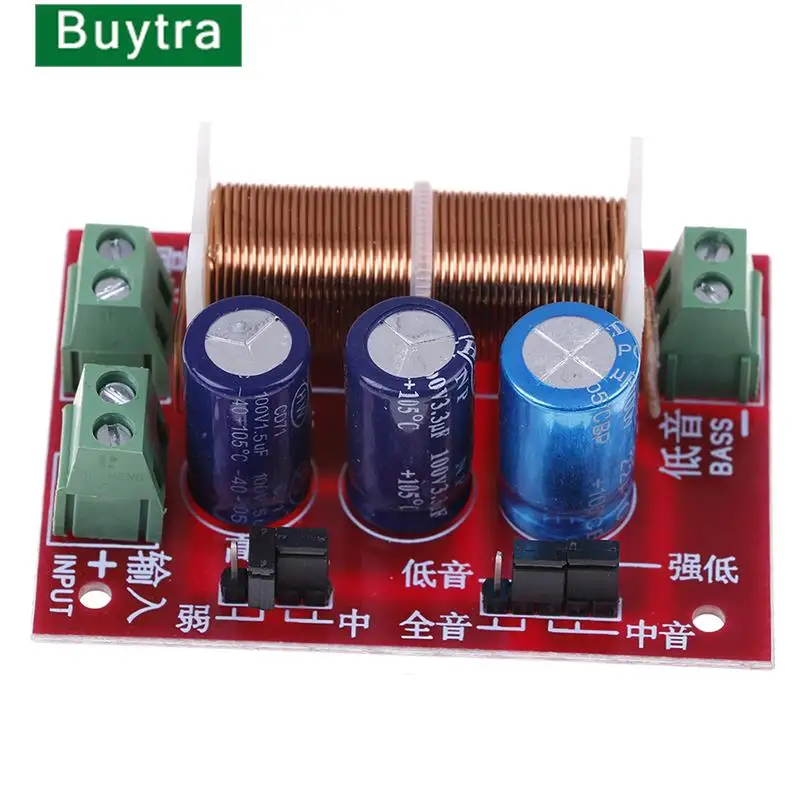 1Pc 400W Adjustment Treble Bass Frequency Divider Two Way Speaker Audio Crossover Filters
1Pc 400W Adjustment Treble Bass Frequency Divider Two Way Speaker Audio Crossover Filters