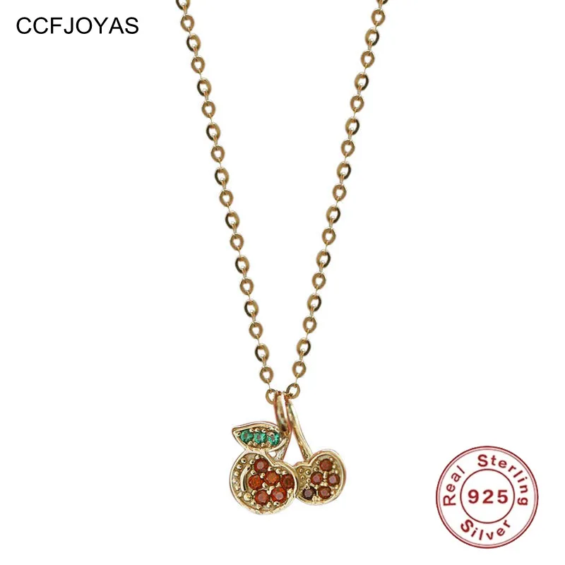 CCFJOYAS Colorful Zircon Cherry Shape Cute Fruit Mini Pendant Necklace 100% 925 Sterling Silver Necklace for Women Fine Jewelry
CCFJOYAS Colorful Zircon Cherry Shape Cute Fruit Mini Pendant Necklace 100% 925 Sterling Silver Necklace for Women Fine Jewelry