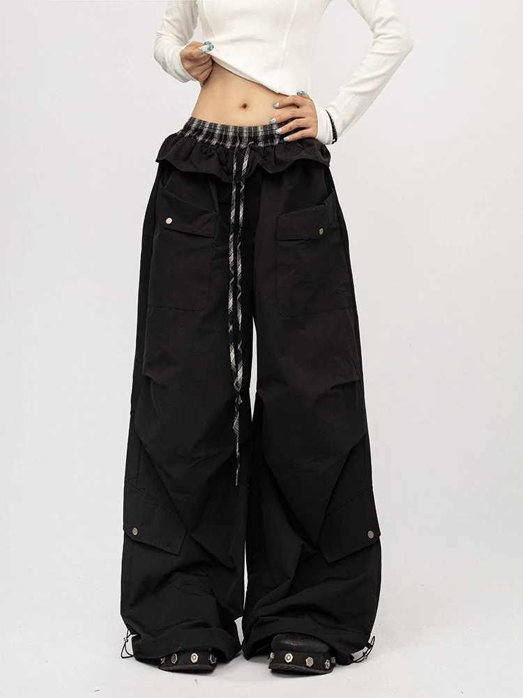 OCTTFLAB American Retro Spicy Girl Bla Lace Work Pants Women Loose Wide Leg Casual Pants Floor-Length Trousers
OCTTFLAB American Retro Spicy Girl Bla Lace Work Pants Women Loose Wide Leg Casual Pants Floor-Length Trousers