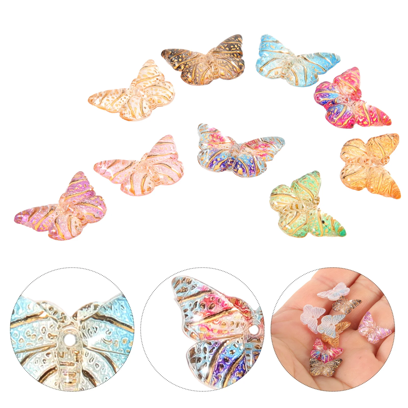 100Pcs Decorative Butterfly Charms for DIY Bracelet Making Smooth Edges Safe Material Handicrafts Butterfly Charms
100Pcs Decorative Butterfly Charms for DIY Bracelet Making Smooth Edges Safe Material Handicrafts Butterfly Charms