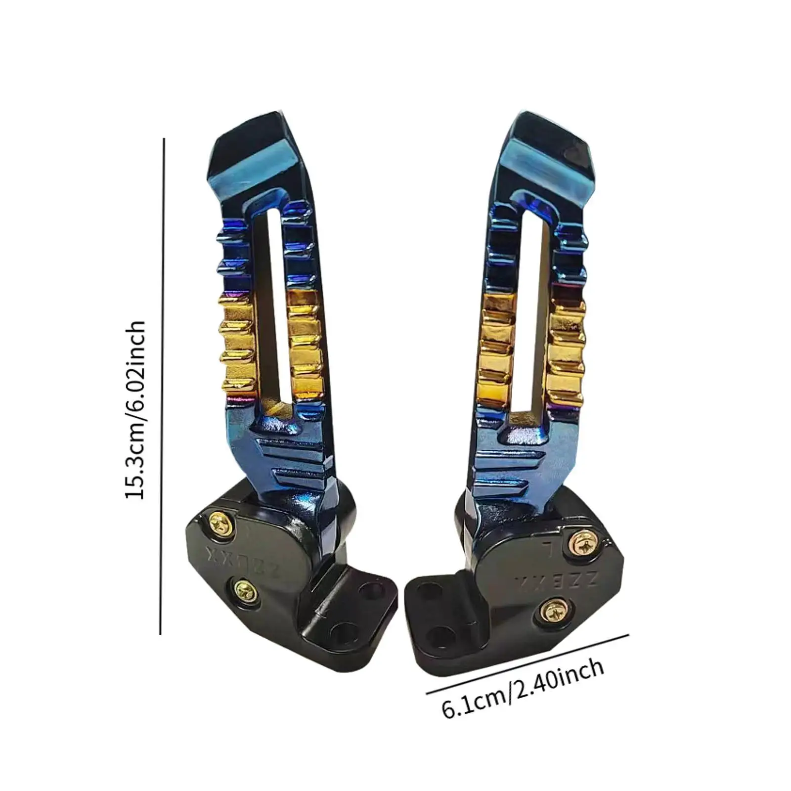 2Pcs Folding Motorcycle Footpegs Footrests Easy Installation Nonslip Scooter Foot Pegs
2Pcs Folding Motorcycle Footpegs Footrests Easy Installation Nonslip Scooter Foot Pegs