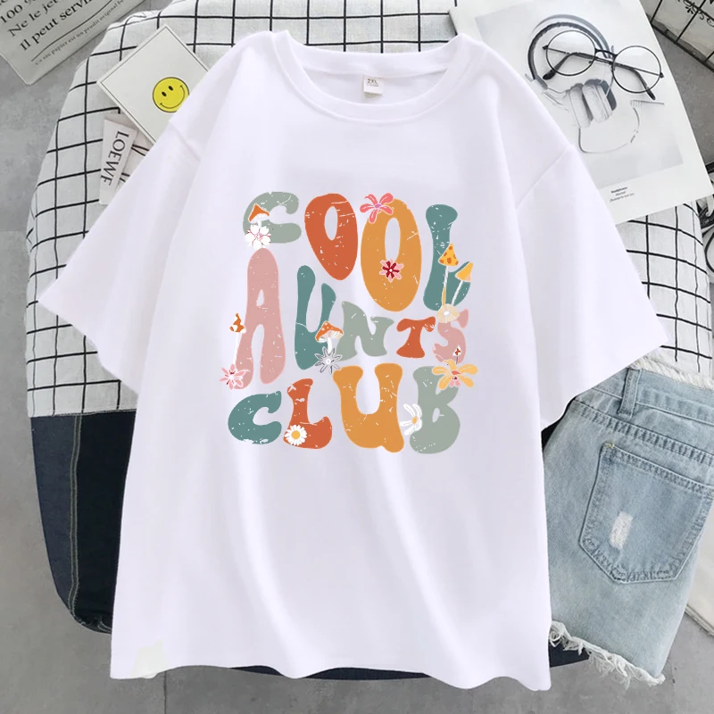 Cool Aunts Club Letter Graphic Printed Womens Tshirt Cool Soft Short Sleeve Summer Breathable Tee Clothes Street Hip Hop Tshirts
Cool Aunts Club Letter Graphic Printed Womens Tshirt Cool Soft Short Sleeve Summer Breathable Tee Clothes Street Hip Hop Tshirts