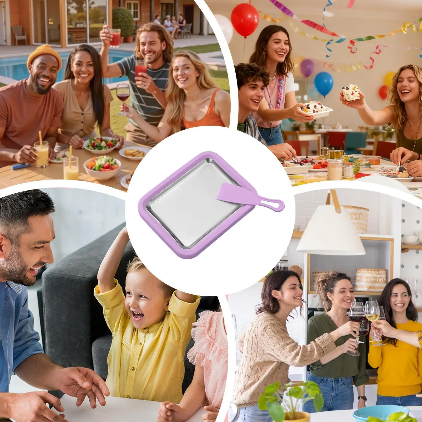 Roll Ice Cream Maker Yogurt Rolls Stainless Steel Plate Yogurt Maker For Home Kitchen Party Cooking Family Gathering Dessert
Roll Ice Cream Maker Yogurt Rolls Stainless Steel Plate Yogurt Maker For Home Kitchen Party Cooking Family Gathering Dessert