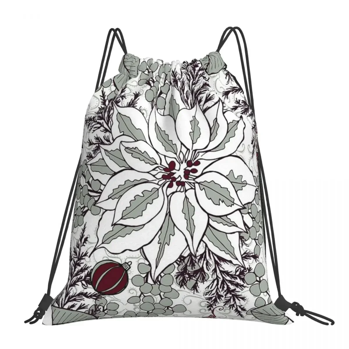 Elegant Holiday Flowers, Green And Maroon Backpacks Drawstring Bags Drawstring Bundle Pocket Sports Bag BookBag Travel Students
Elegant Holiday Flowers, Green And Maroon Backpacks Drawstring Bags Drawstring Bundle Pocket Sports Bag BookBag Travel Students